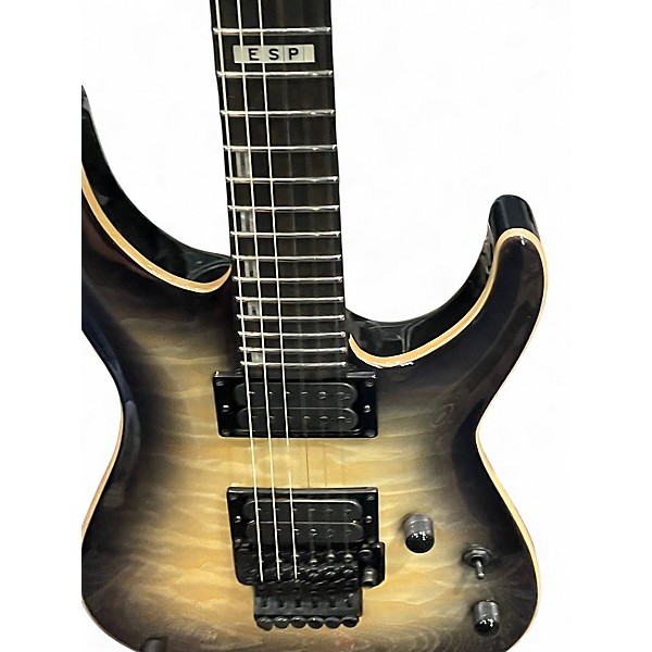 Used ESP E-II Horizon FR with Floyd Rose Black Natura Burst Solid Body Electric Guitar