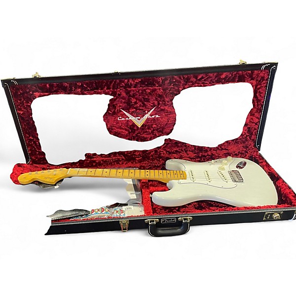 Used Fender JH VOODOO CHILD JRN/CC ARTIC WHITE Solid Body Electric Guitar