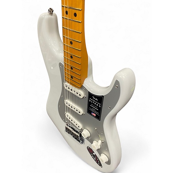 Used Fender AMERICAN ULTRA II STRATOCASTER AVALANCE WHITE Solid Body Electric Guitar