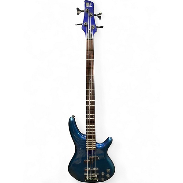 Used Ibanez SR800 Sapphire Blue Trans Electric Bass Guitar