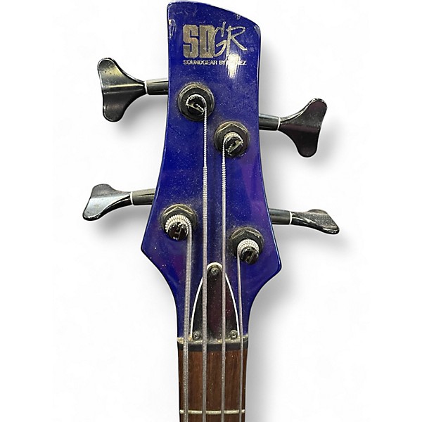 Used Ibanez SR800 Sapphire Blue Trans Electric Bass Guitar