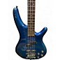 Used Ibanez SR800 Sapphire Blue Trans Electric Bass Guitar