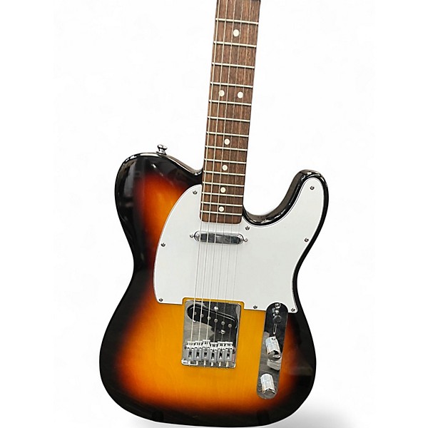 Used Fender Standard Telecaster 3 Tone Sunburst Solid Body Electric Guitar