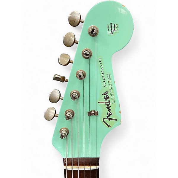 Used Fender Custom Shop 60s Relic Stratocaster Surf Green Solid Body Electric Guitar