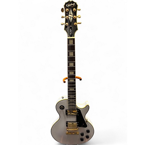 Used Epiphone Les Paul Custom White Solid Body Electric Guitar