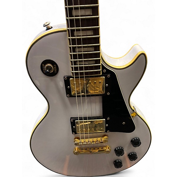 Used Epiphone Les Paul Custom White Solid Body Electric Guitar