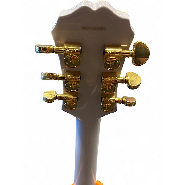 Used Epiphone Les Paul Custom White Solid Body Electric Guitar