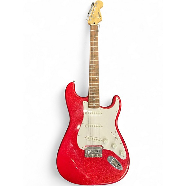 Used Squier Squier Bullet RED SPARKLE Solid Body Electric Guitar