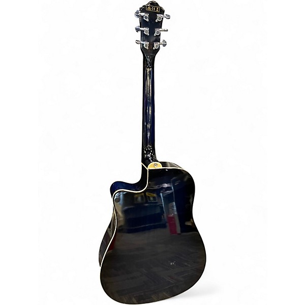 Used Ibanez V70CE Blue Burst Acoustic Electric Guitar