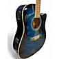 Used Ibanez V70CE Blue Burst Acoustic Electric Guitar