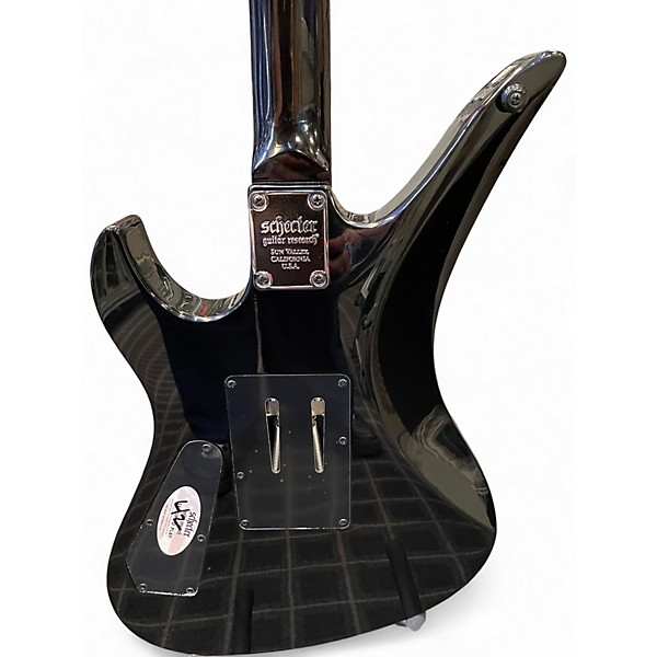 Used Schecter Guitar Research Synyster Gates Signature Standard Black with Silver Pinstripes Solid Body Electric Guitar