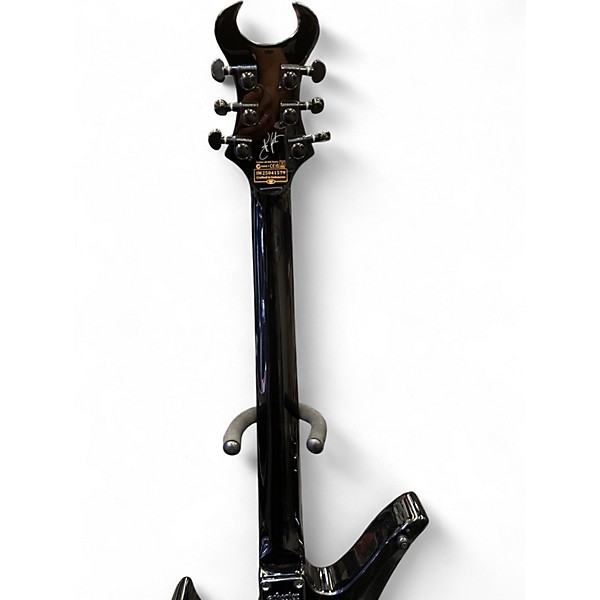 Used Schecter Guitar Research Synyster Gates Signature Standard Black with Silver Pinstripes Solid Body Electric Guitar