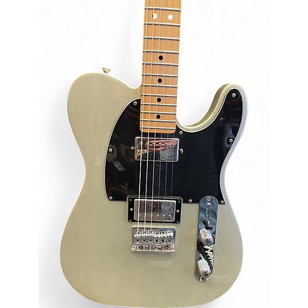 Used Fender Blacktop Telecaster HH Silver Solid Body Electric Guitar