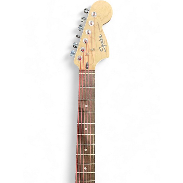 Used Squier SONIC MUSTANG Yellow Solid Body Electric Guitar