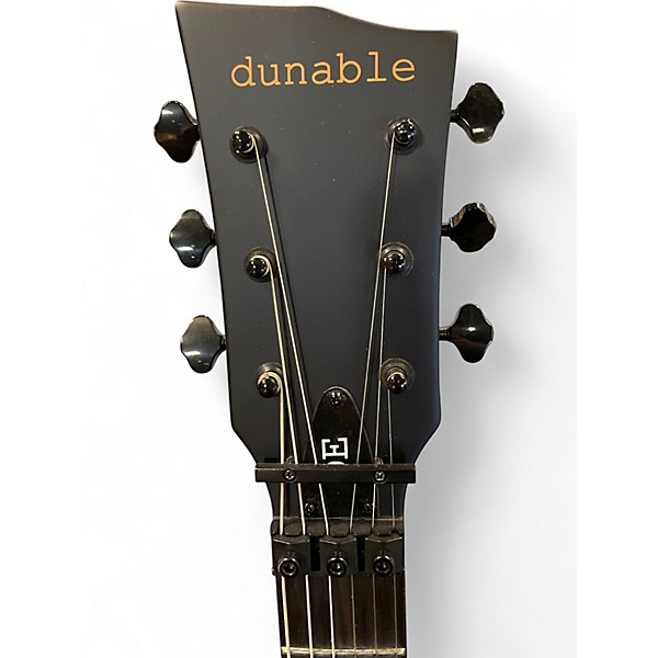 Used Dunable Guitars DE Asteroid Matte Black Solid Body Electric Guitar