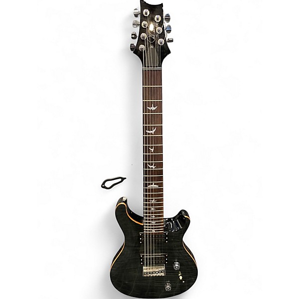 Used PRS CM7RB SE 7 String black Solid Body Electric Guitar