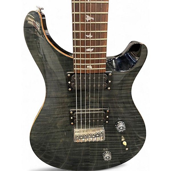 Used PRS CM7RB SE 7 String black Solid Body Electric Guitar