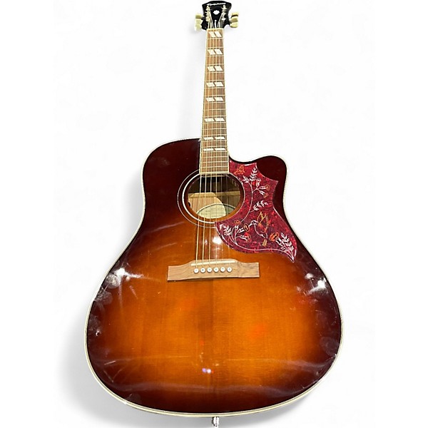 Used Epiphone Hummingbird Pro Vintage Sunburst Acoustic Electric Guitar