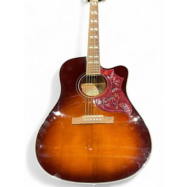 Used Epiphone Hummingbird Pro Vintage Sunburst Acoustic Electric Guitar