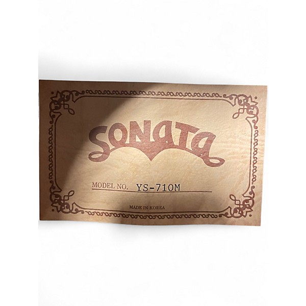 Vintage 1990s Sonata YS-710M Natural Acoustic Guitar