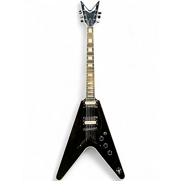 Used Dean V Select Black Solid Body Electric Guitar