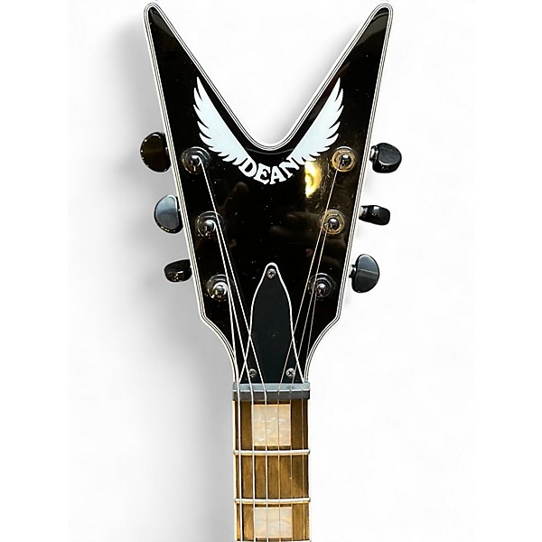 Used Dean V Select Black Solid Body Electric Guitar