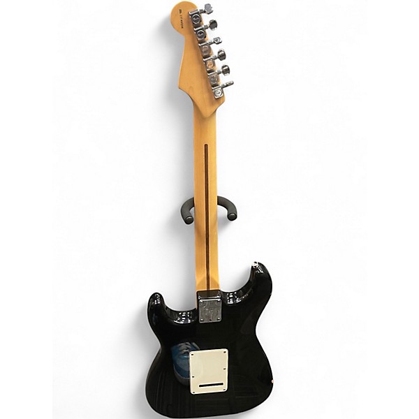 Used 2003 Fender American Standard Stratocaster Black Solid Body Electric Guitar