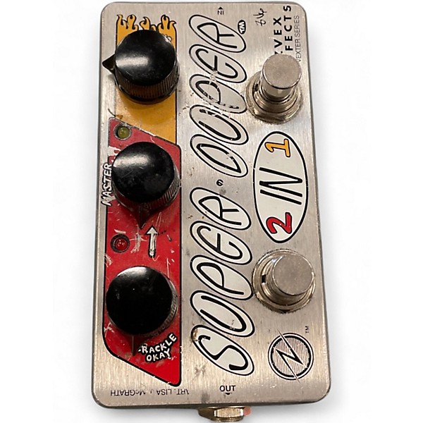 Used ZVEX Vexter Super Duper 2 In 1 Overdrive Effect Pedal