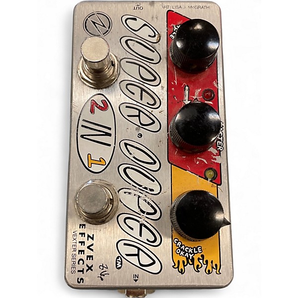 Used ZVEX Vexter Super Duper 2 In 1 Overdrive Effect Pedal