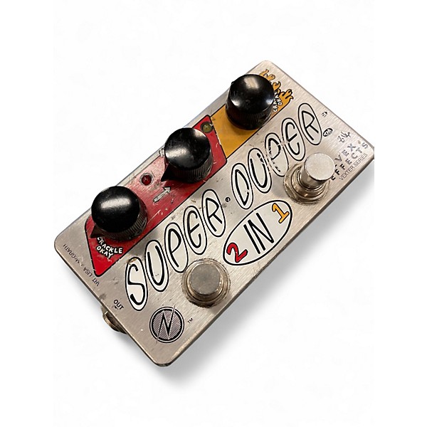 Used ZVEX Vexter Super Duper 2 In 1 Overdrive Effect Pedal
