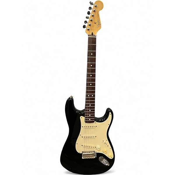 Vintage 1990s Fender Player Stratocaster Black Solid Body Electric Guitar