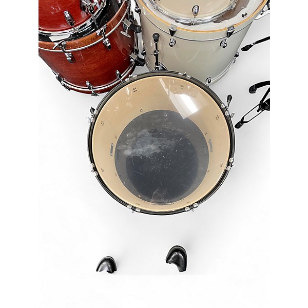 Used Ludwig 5 Piece BACKBEAT 5 PIECE SPARKLE RED Drum Kit