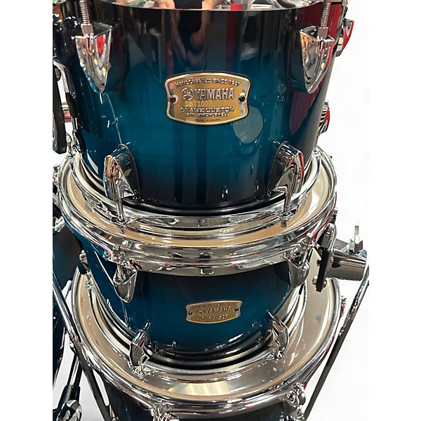 Used Yamaha 4 Piece Stage Custom Blue Burst Drum Kit