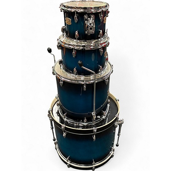Used Yamaha 4 Piece Stage Custom Blue Burst Drum Kit