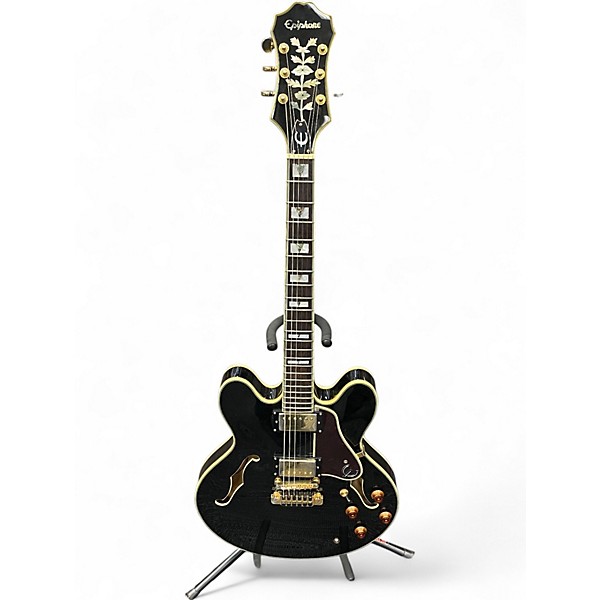 Used Epiphone Sheraton II Ebony Hollow Body Electric Guitar