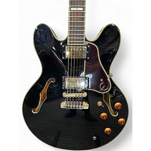 Used Epiphone Sheraton II Ebony Hollow Body Electric Guitar