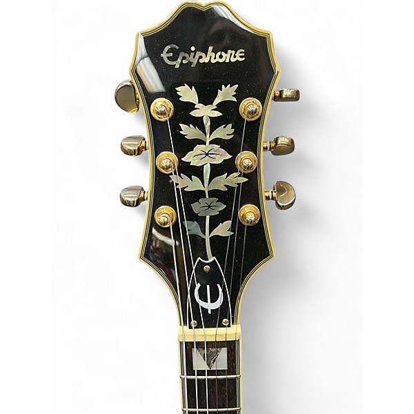 Used Epiphone Sheraton II Ebony Hollow Body Electric Guitar