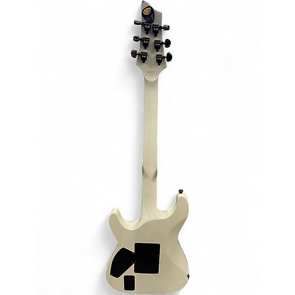 Used Schecter Guitar Research Hellraiser C1 Floyd Rose White Solid Body Electric Guitar