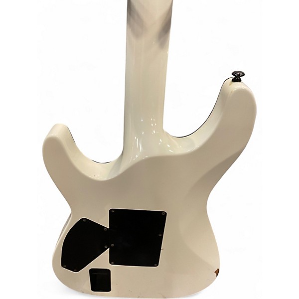 Used Schecter Guitar Research Hellraiser C1 Floyd Rose White Solid Body Electric Guitar