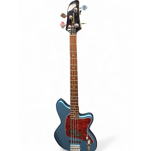 Used Ibanez Ip-04 Blue Electric Bass Guitar