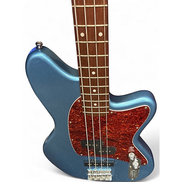 Used Ibanez Ip-04 Blue Electric Bass Guitar