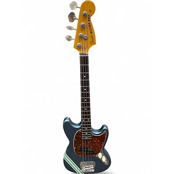 Used Fender MIJ MUSTANG COMPETITION BLUE Electric Bass Guitar