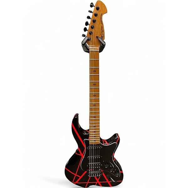 Used Leo Jaymz Charactor Red Stripe Solid Body Electric Guitar