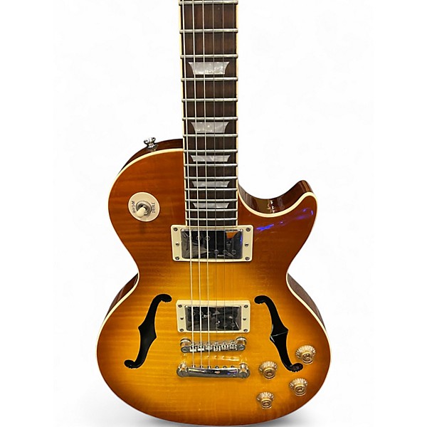 Used Epiphone Les Paul Standard Florentine Pro Honey Burst Hollow Body Electric Guitar