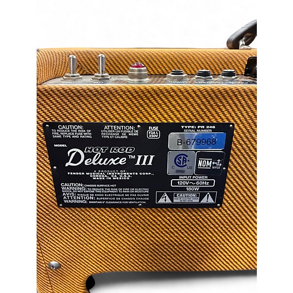 Used Fender Limited Edition Lacquered Tweed Hot Rod Deluxe III Tube Guitar Combo Amp