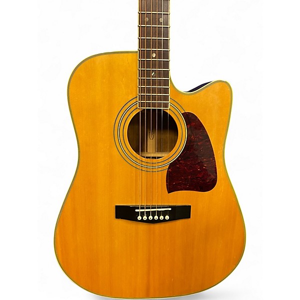 Used Ibanez AW300E Natural Acoustic Electric Guitar