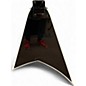 Used Jackson RHOADS SERIES BLACK WHITE Solid Body Electric Guitar