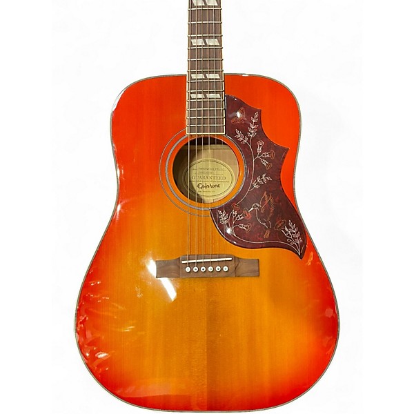 Used Epiphone Hummingbird Pro 2 Color Sunburst Acoustic Electric Guitar