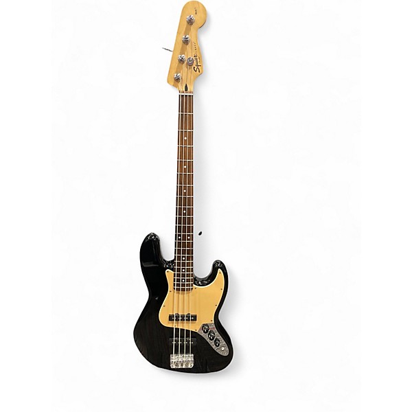 Used Squier JAZZ BASS Black Electric Bass Guitar