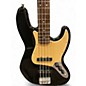Used Squier JAZZ BASS Black Electric Bass Guitar